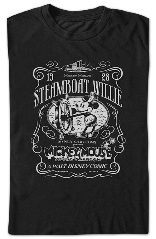 1928 Steamboat Willie Mickey Mouse Disney T-Shirt product image 2