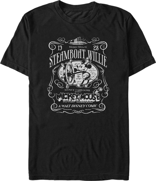 1928 Steamboat Willie Mickey Mouse Disney T-Shirt product image 1