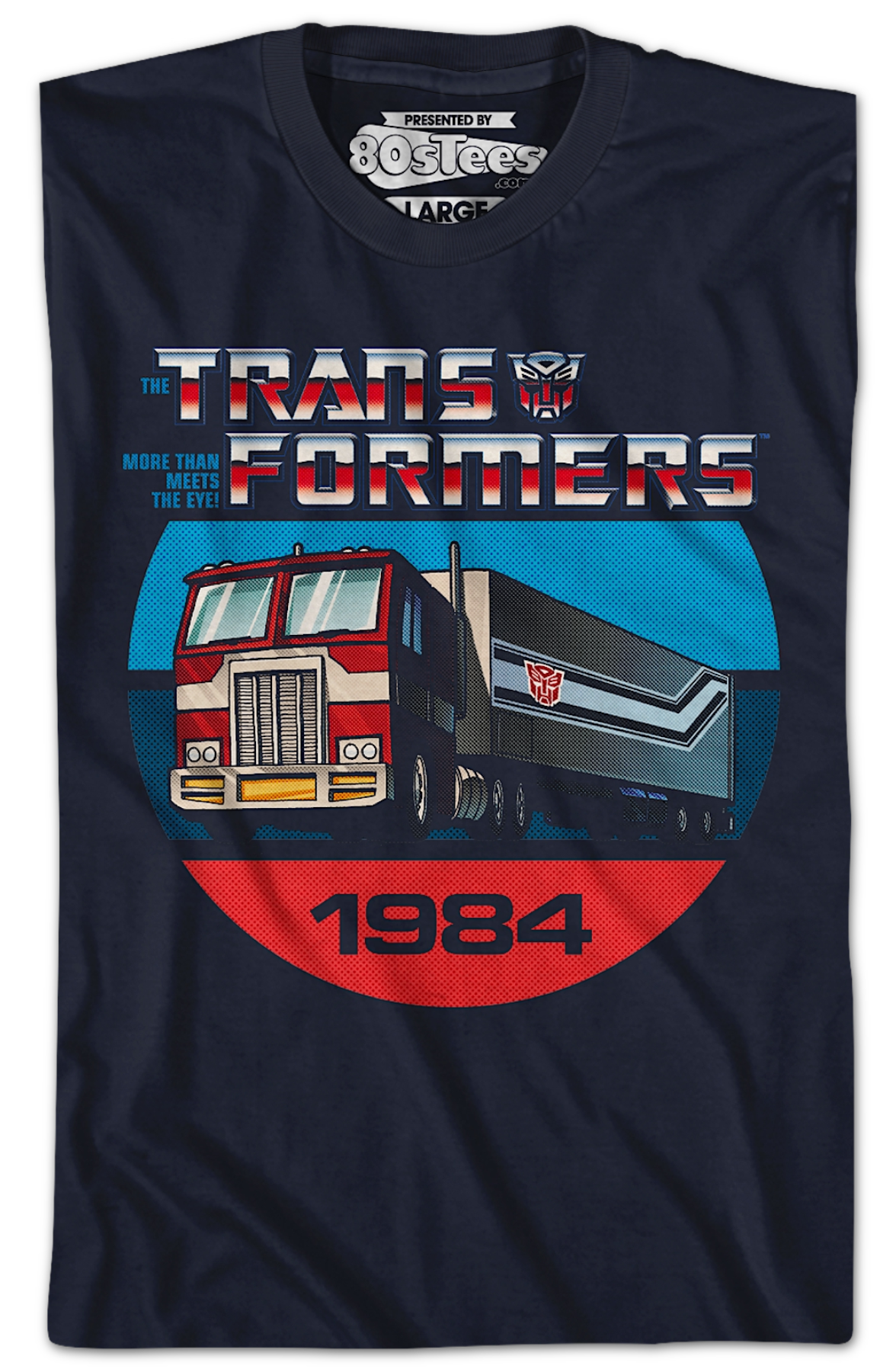 1984 Optimus Prime Truck Mode Transformers T-Shirt product image 2