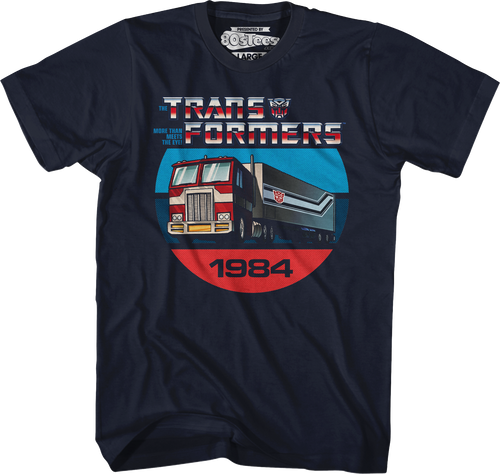 1984 Optimus Prime Truck Mode Transformers T-Shirt product image 1