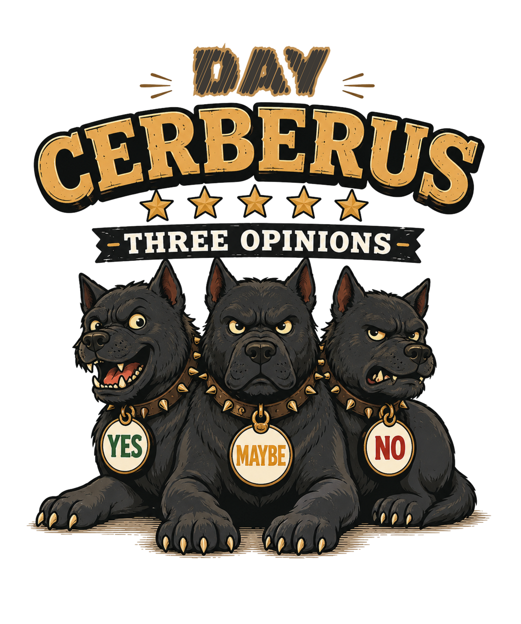 Day Cerberus Three Opinions Yes Mayb product image 3