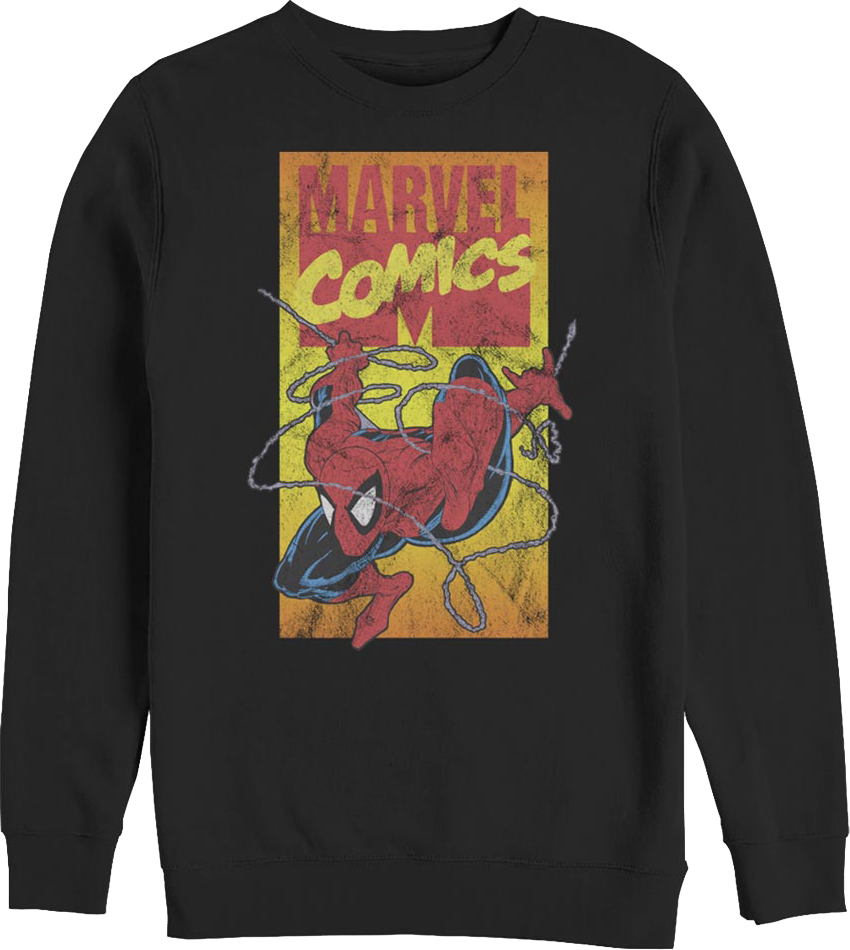 90s Marvel Comics Logo Spider-Man Sweatshirt product image 1