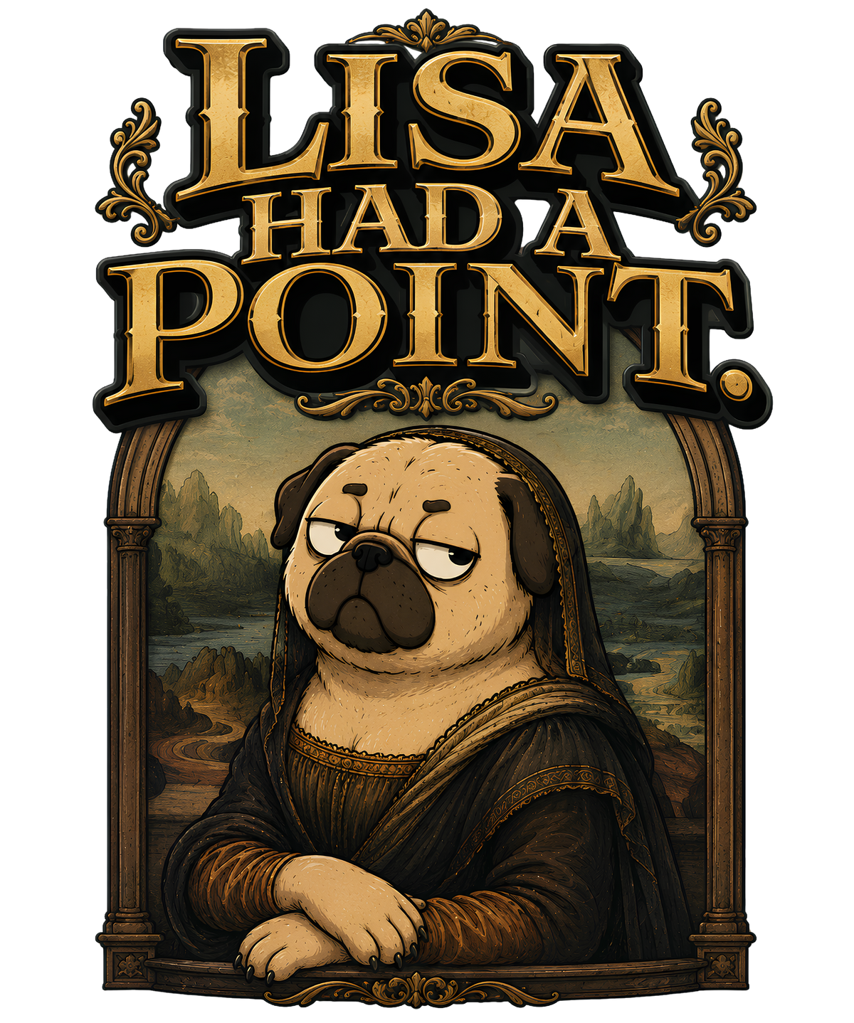 Lisa Had A Point Funny Pug Mona product image 3
