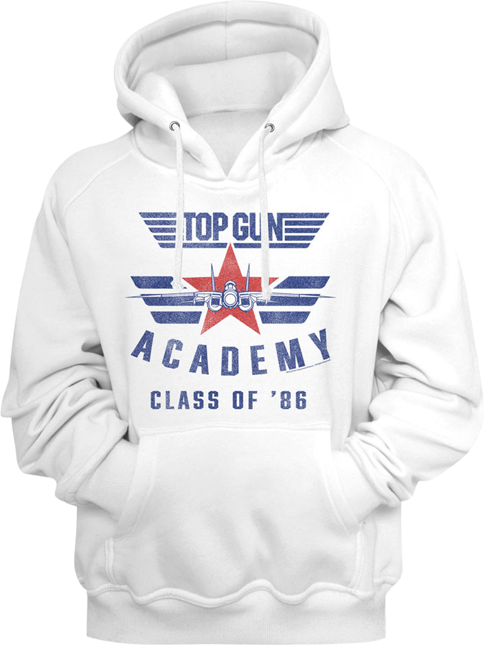 White Academy Class Of '86 Top Gun Hoodie product image 1