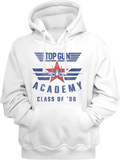 White Academy Class Of '86 Top Gun Hoodie product image 1