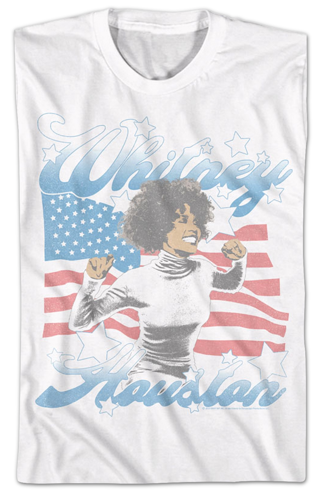 American Flag Whitney Houston T-Shirt product image 2