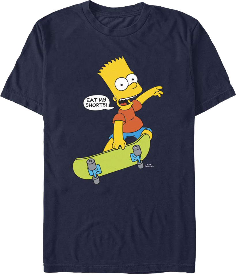 Bart Simpson Eat My Shorts Simpsons T-Shirt product image 1