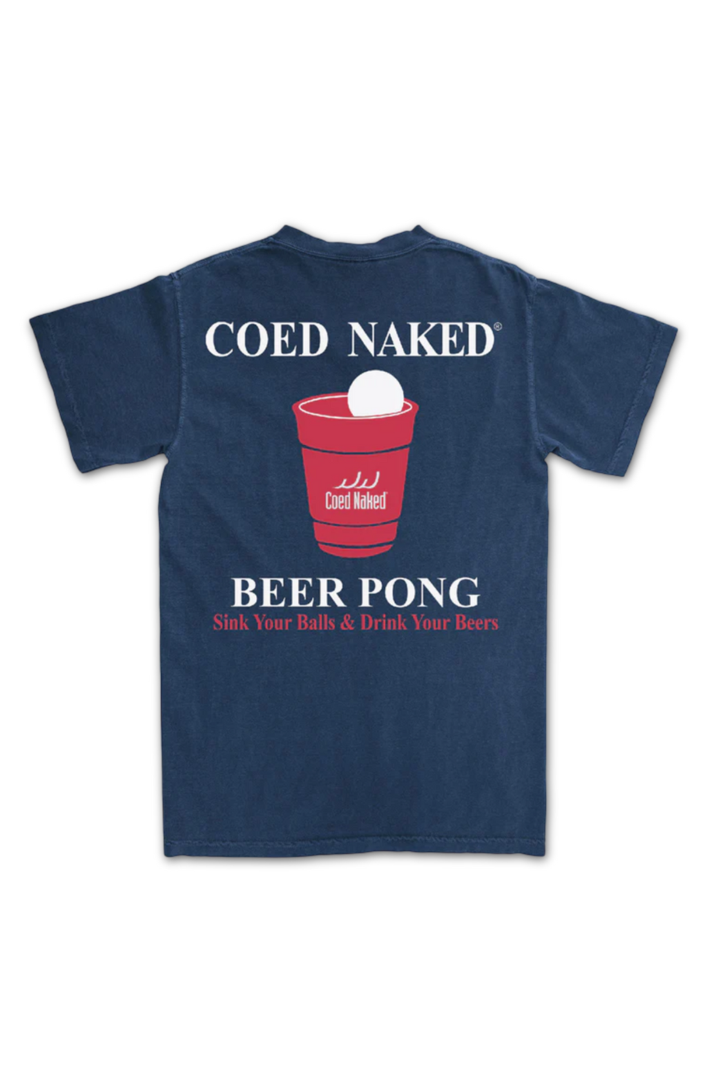 Beer Pong Coed Naked T-Shirt product image 2