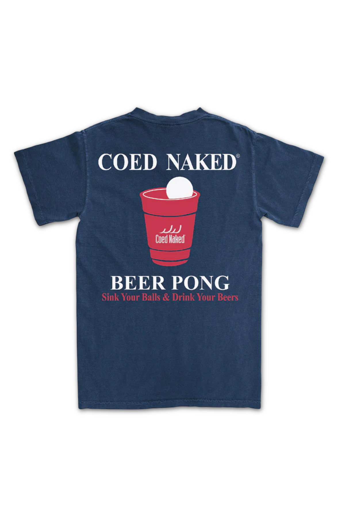 Beer Pong Coed Naked T-Shirt product image 2