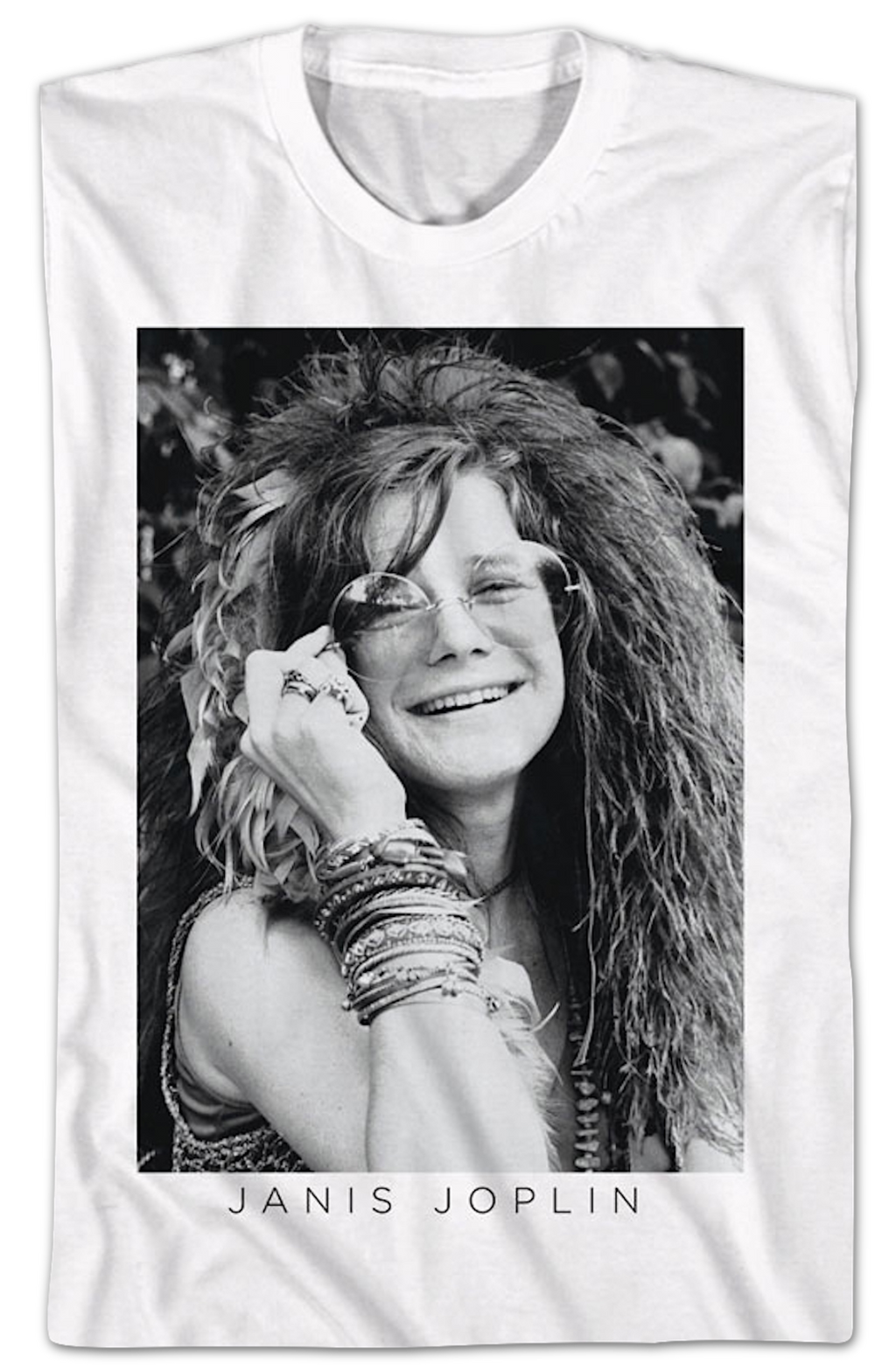 Black And White Photo Janis Joplin T-Shirt product image 2