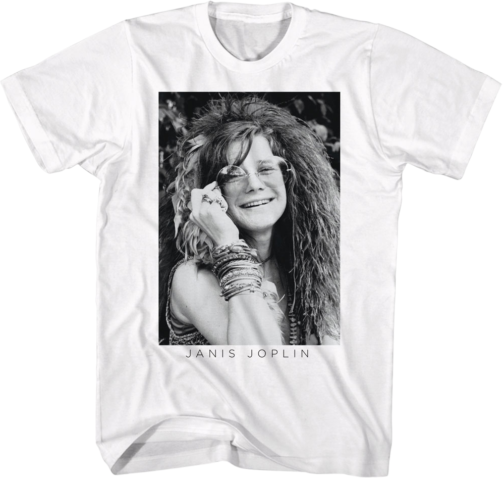 Black And White Photo Janis Joplin T-Shirt product image 1