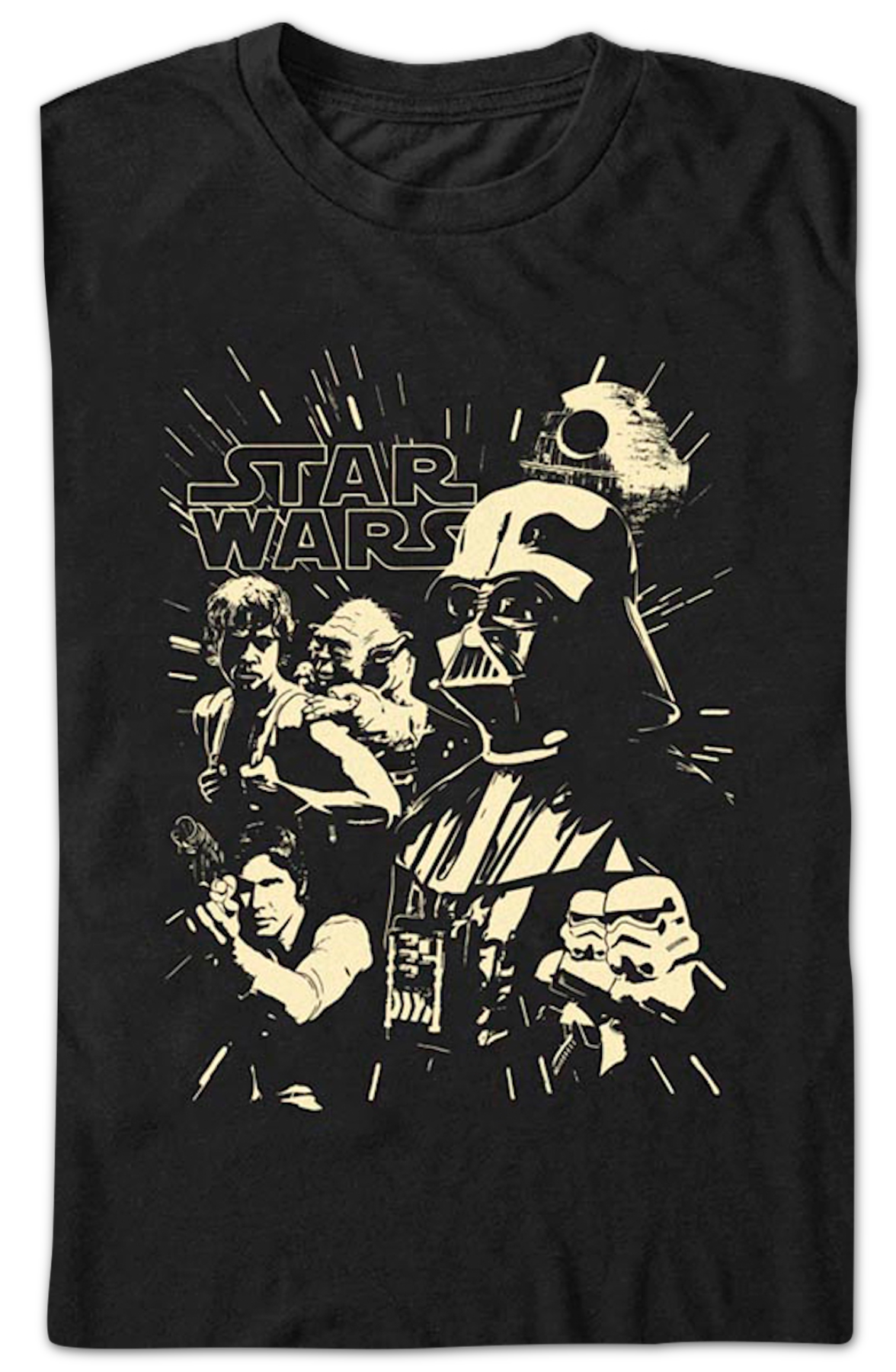 Black & White Collage Star Wars T-Shirt product image 2