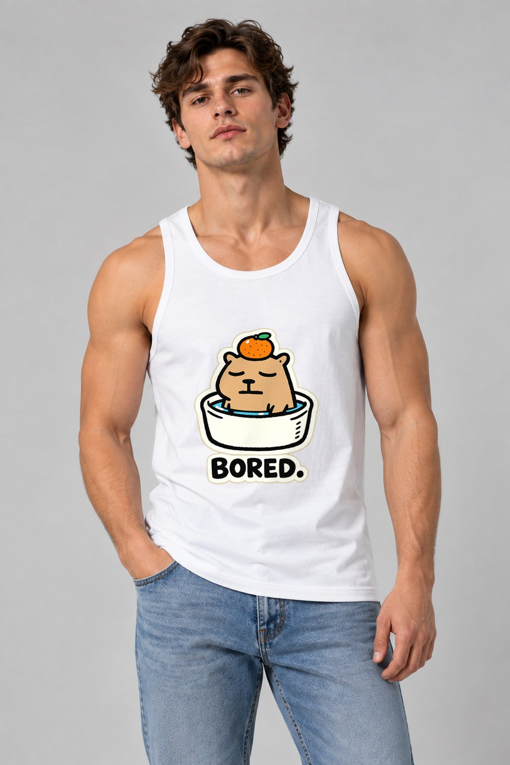 Bored Capybara Bath