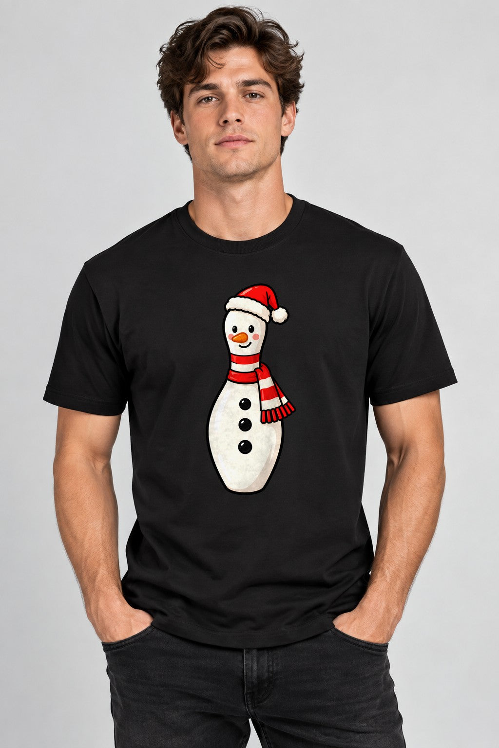 Bowling Pin Snowman