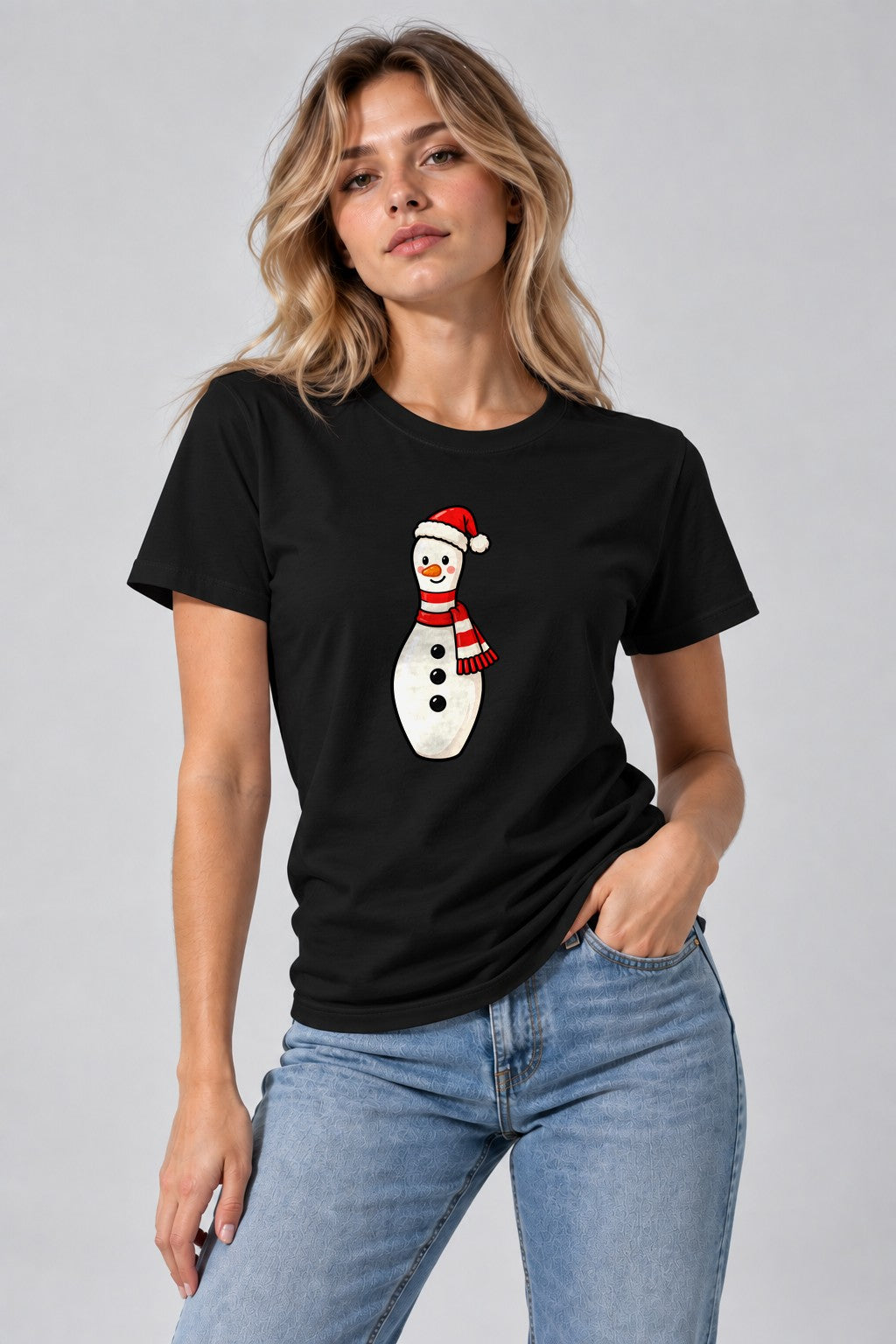 Bowling Pin Snowman
