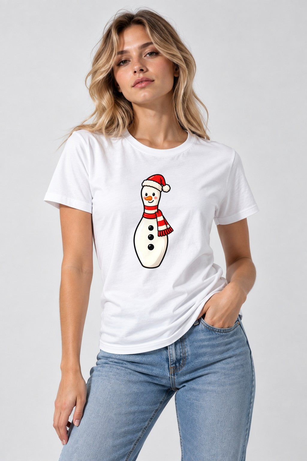 Bowling Pin Snowman