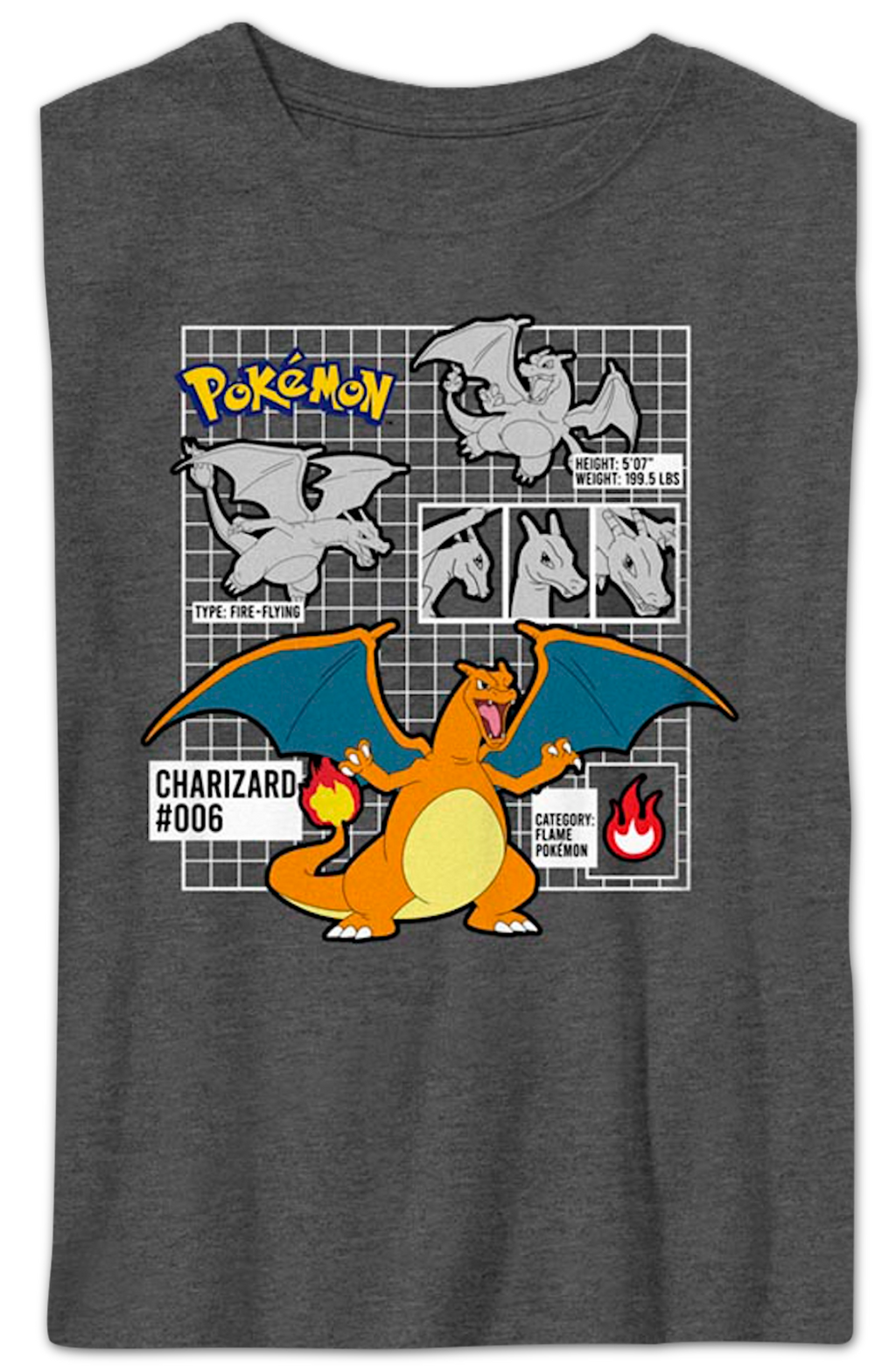 Boys Youth Charizard Pokemon Shirt product image 2