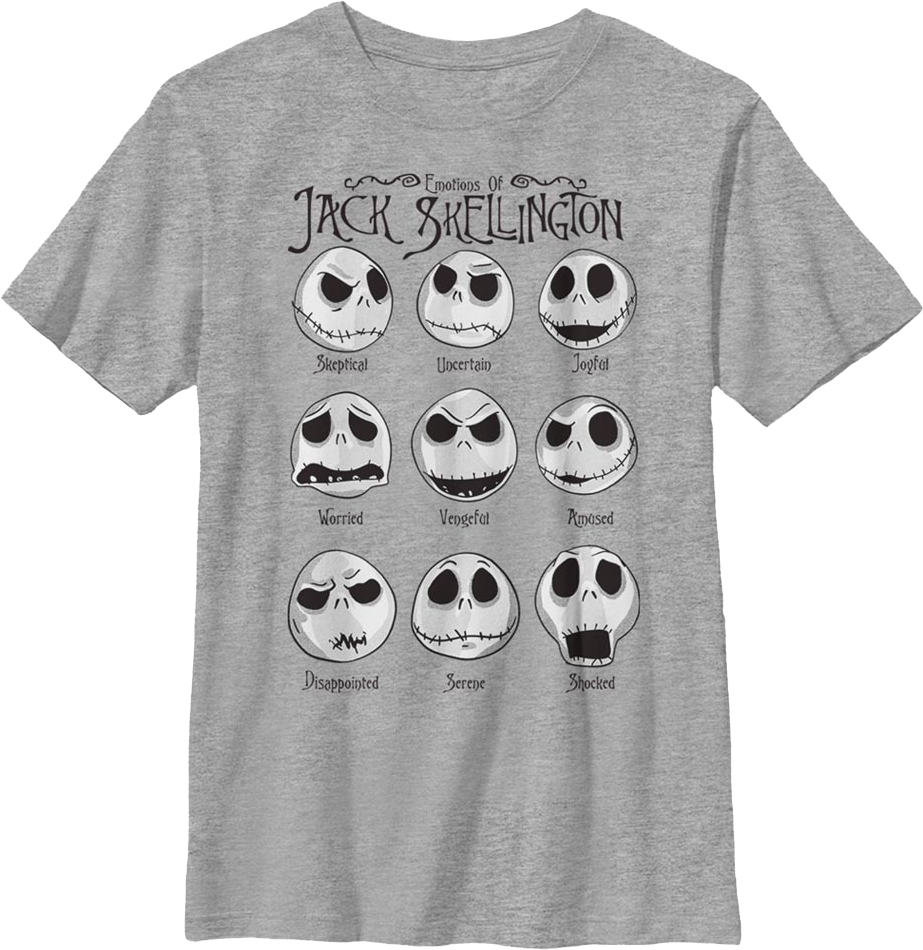 Boys Youth Emotions Nightmare Before Christmas Shirt product image 1