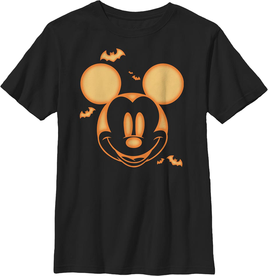 Boys Youth Mickey Mouse Jack-o'-Lantern Disney Shirt product image 1