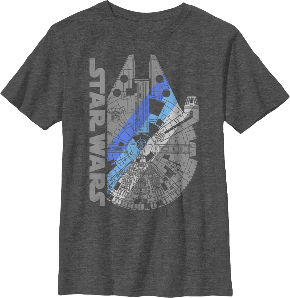 Boys Youth Millennium Falcon Star Wars Shirt product image 1
