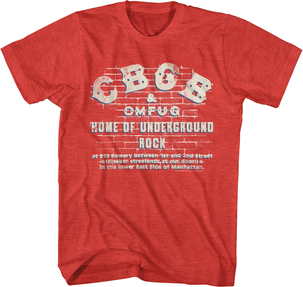 Brick Wall CBGB T-Shirt product image 1