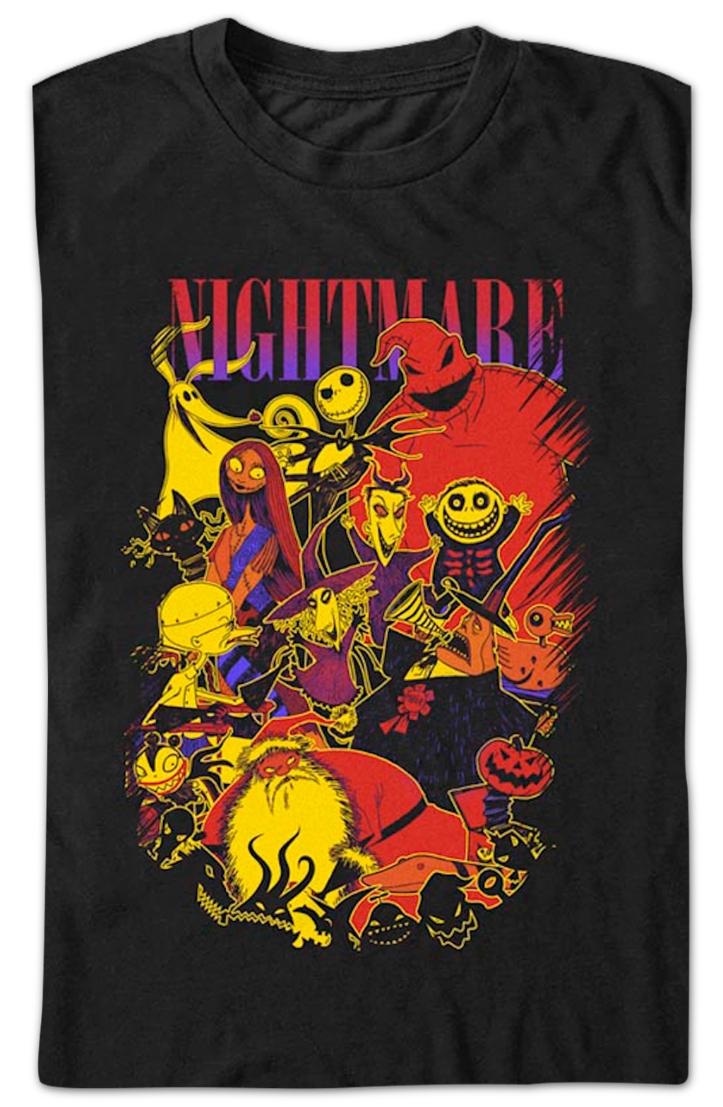 Character Collage Nightmare Before Christmas T-Shirt product image 2