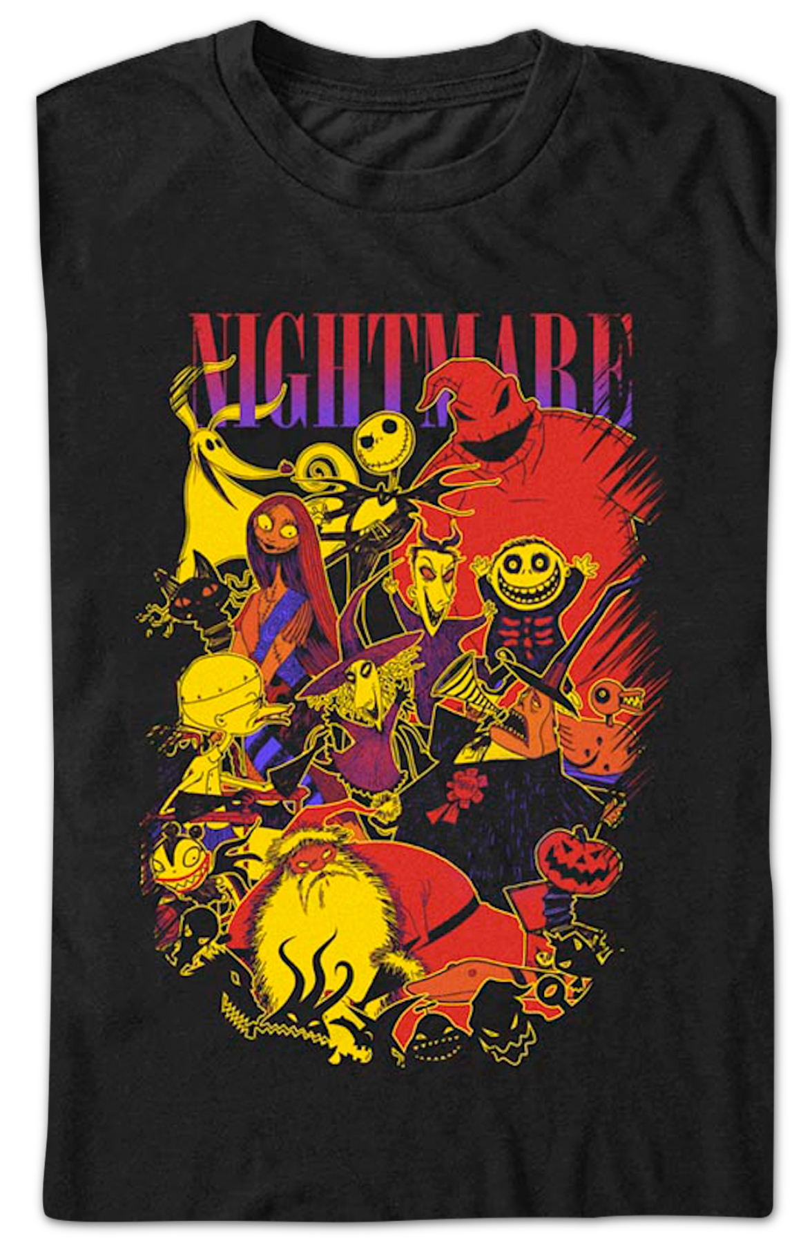 Character Collage Nightmare Before Christmas T-Shirt product image 2