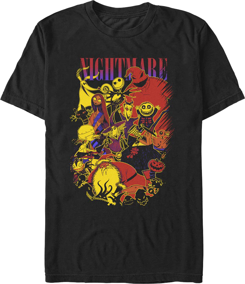Character Collage Nightmare Before Christmas T-Shirt product image 1