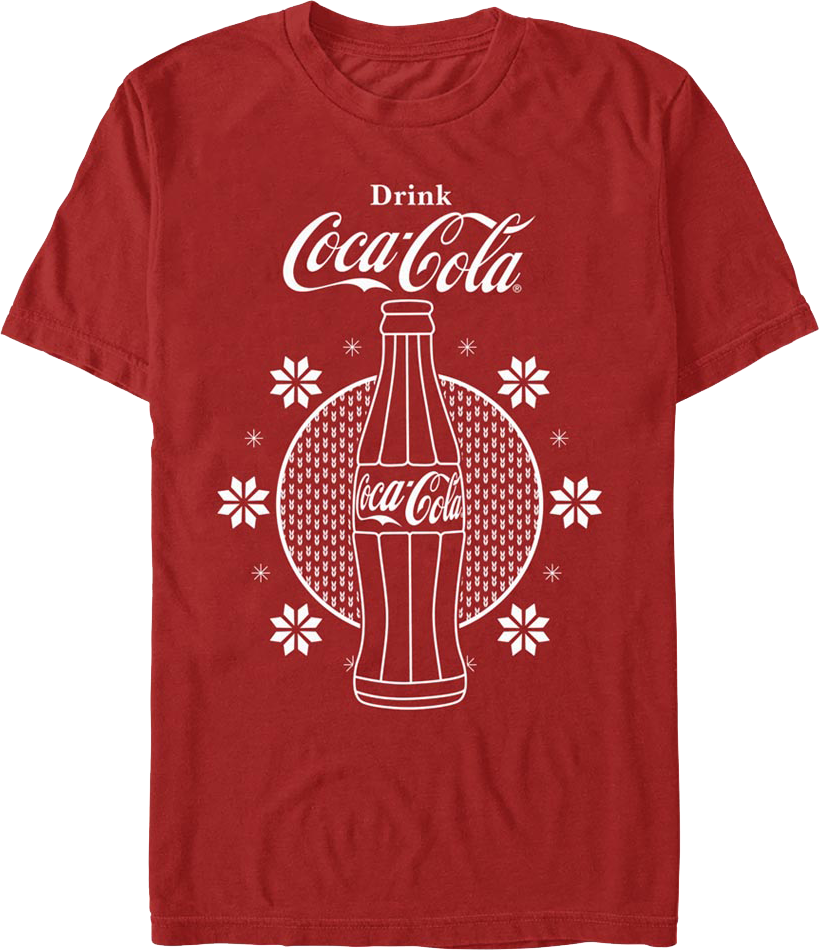 Red Christmas Bottle Coca-Cola T-Shirt product image 1