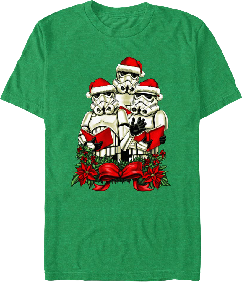 Christmas Caroling Stormertroopers Star Wars T-Shirt product image 1