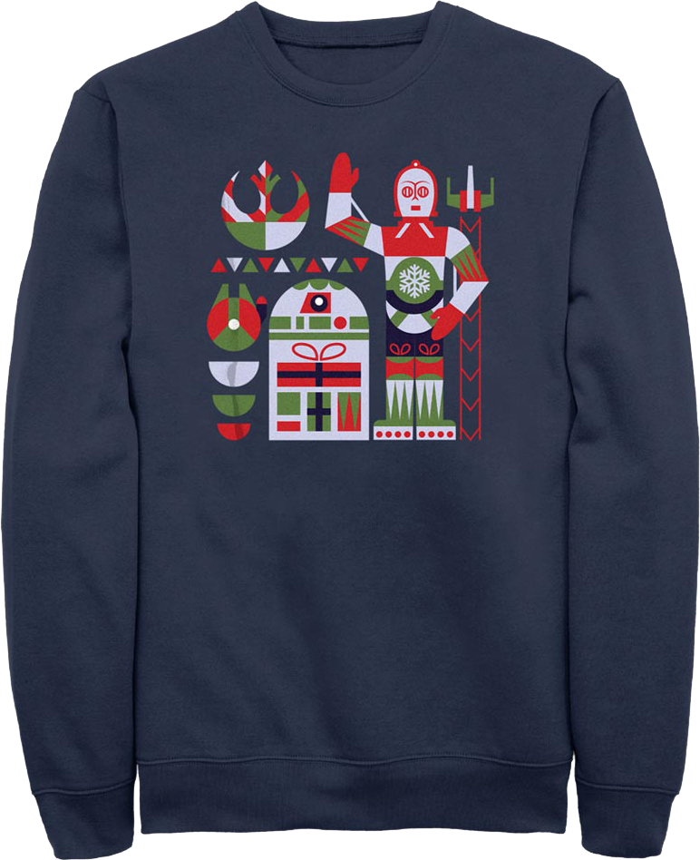Christmas Droids Star Wars Sweatshirt product image 1