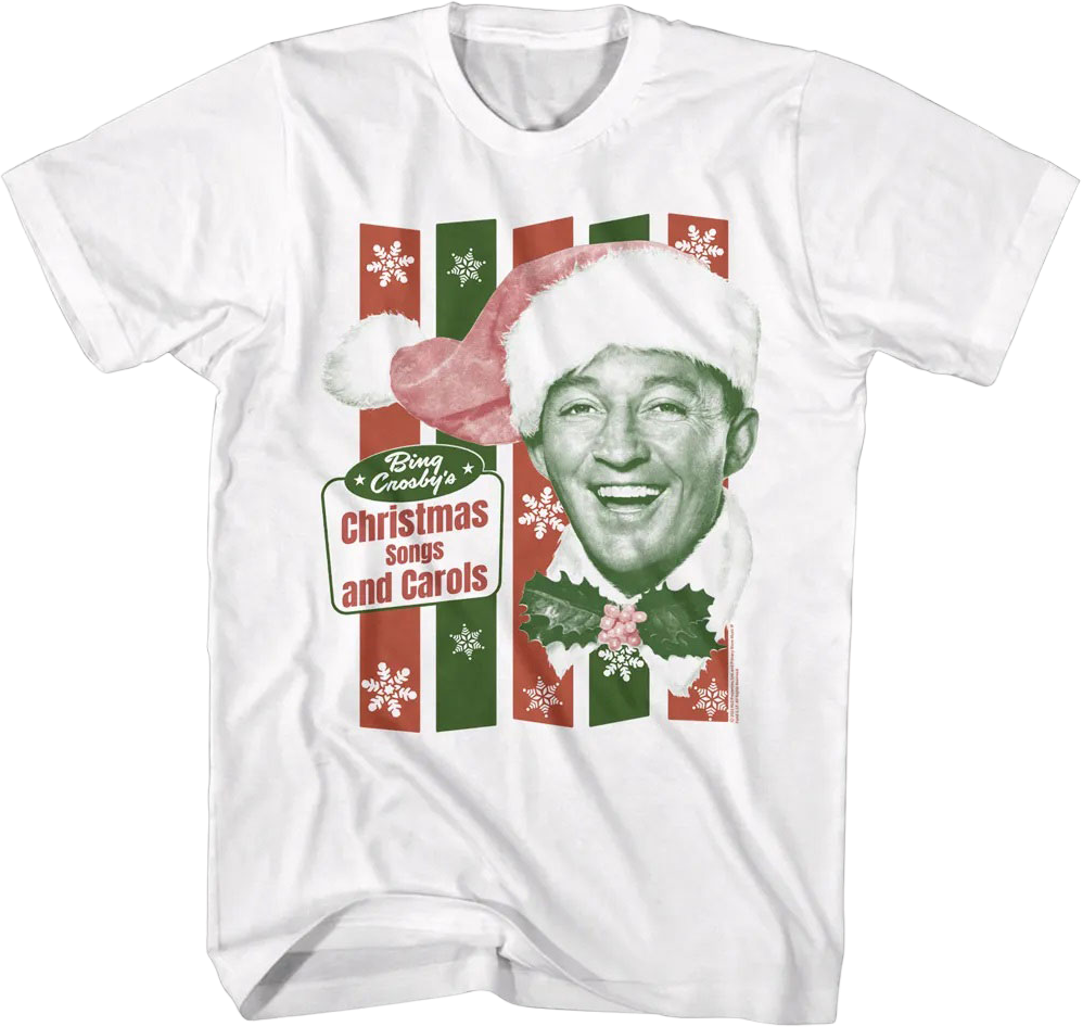 Christmas Songs And Carols Bing Crosby T-Shirt product image 1