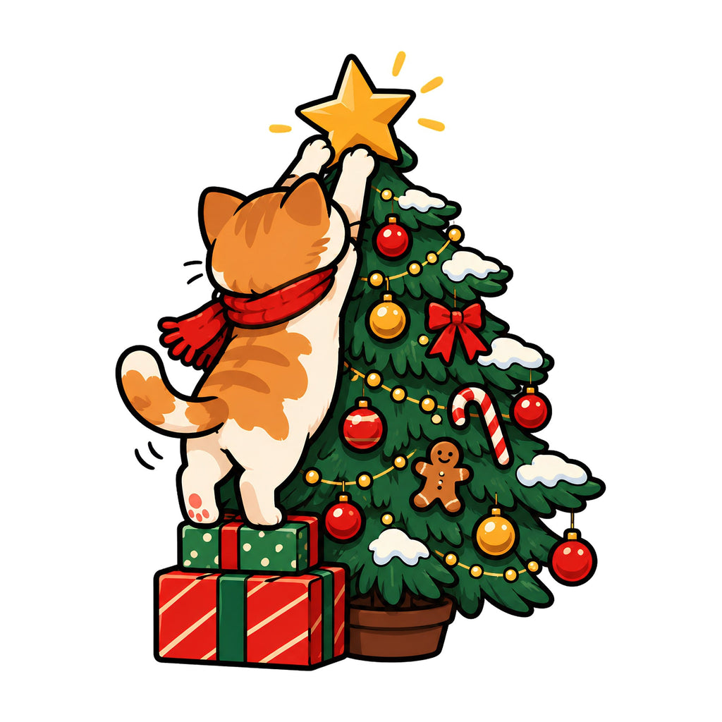 Christmas Tree Cat