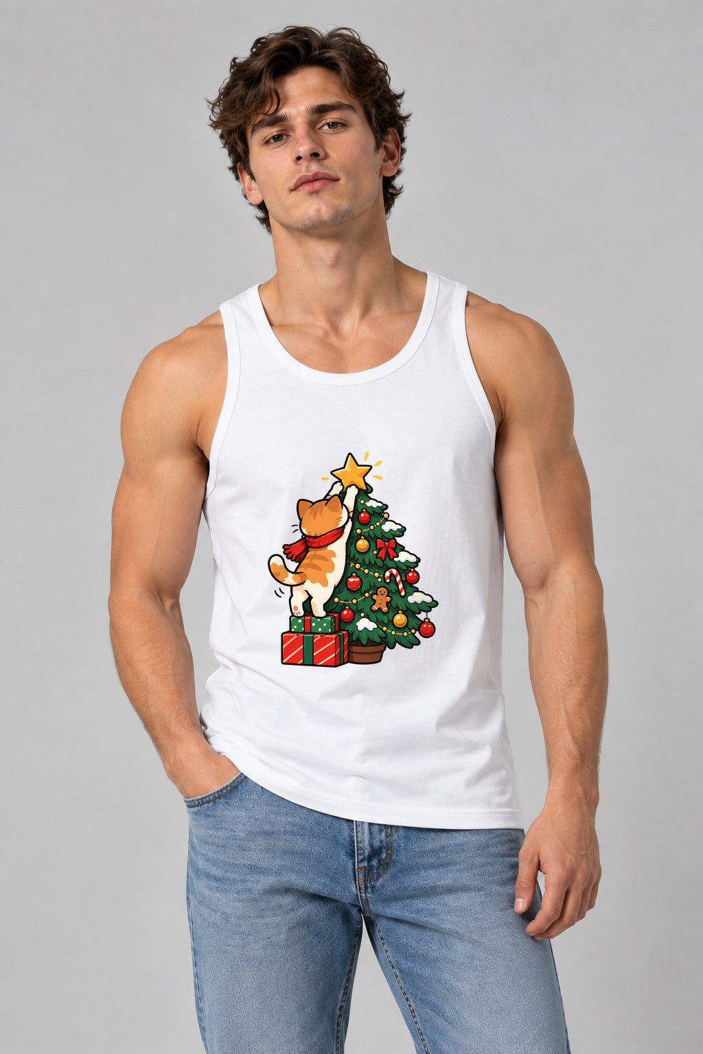 Christmas Tree Cat