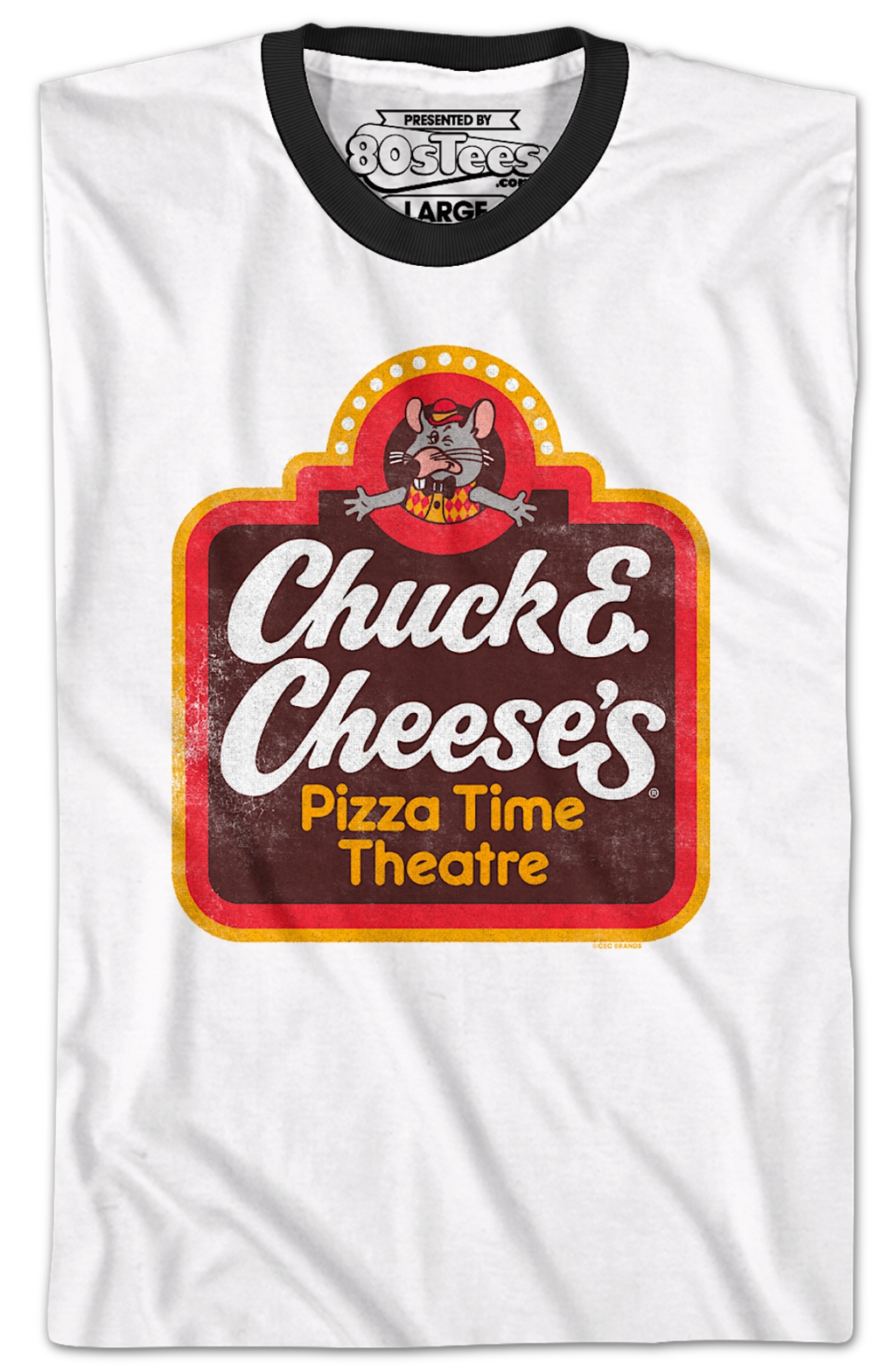 Classic Logo Chuck E. Cheese Ringer Shirt product image 2