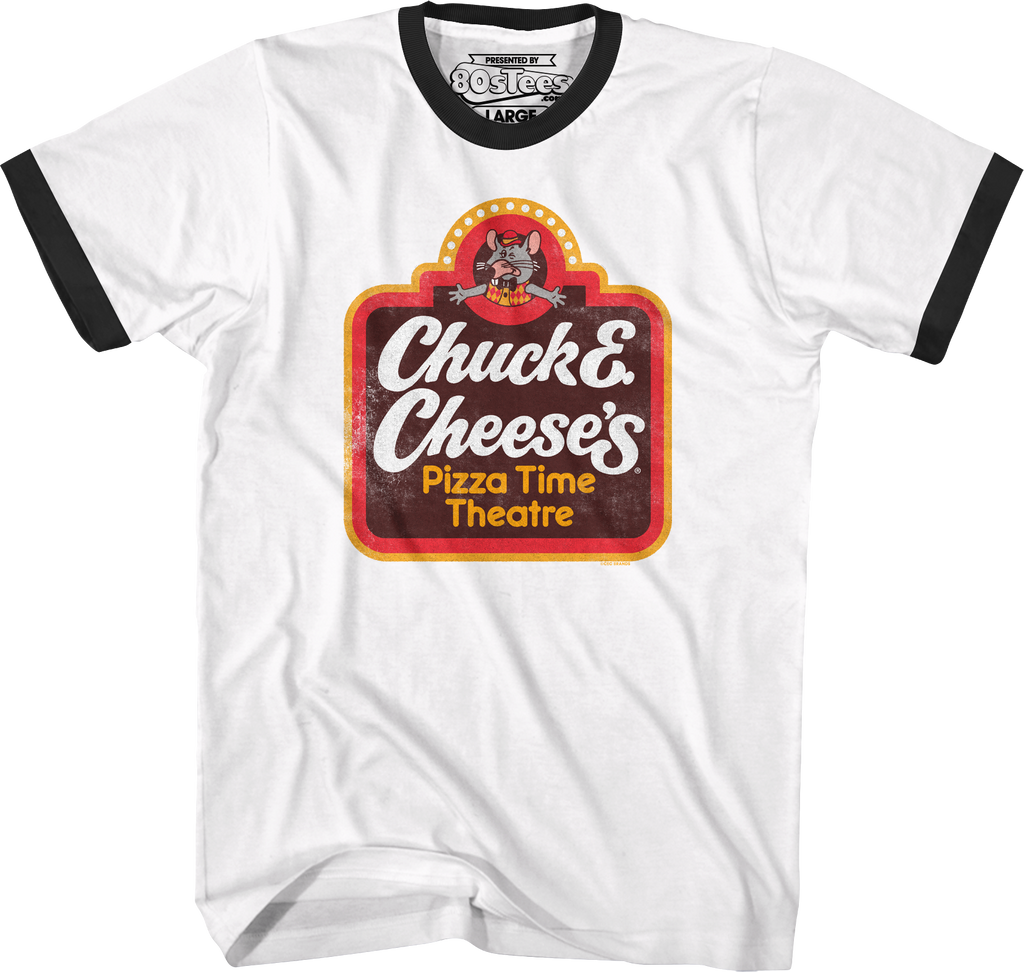 Classic Logo Chuck E. Cheese Ringer Shirt product image 1