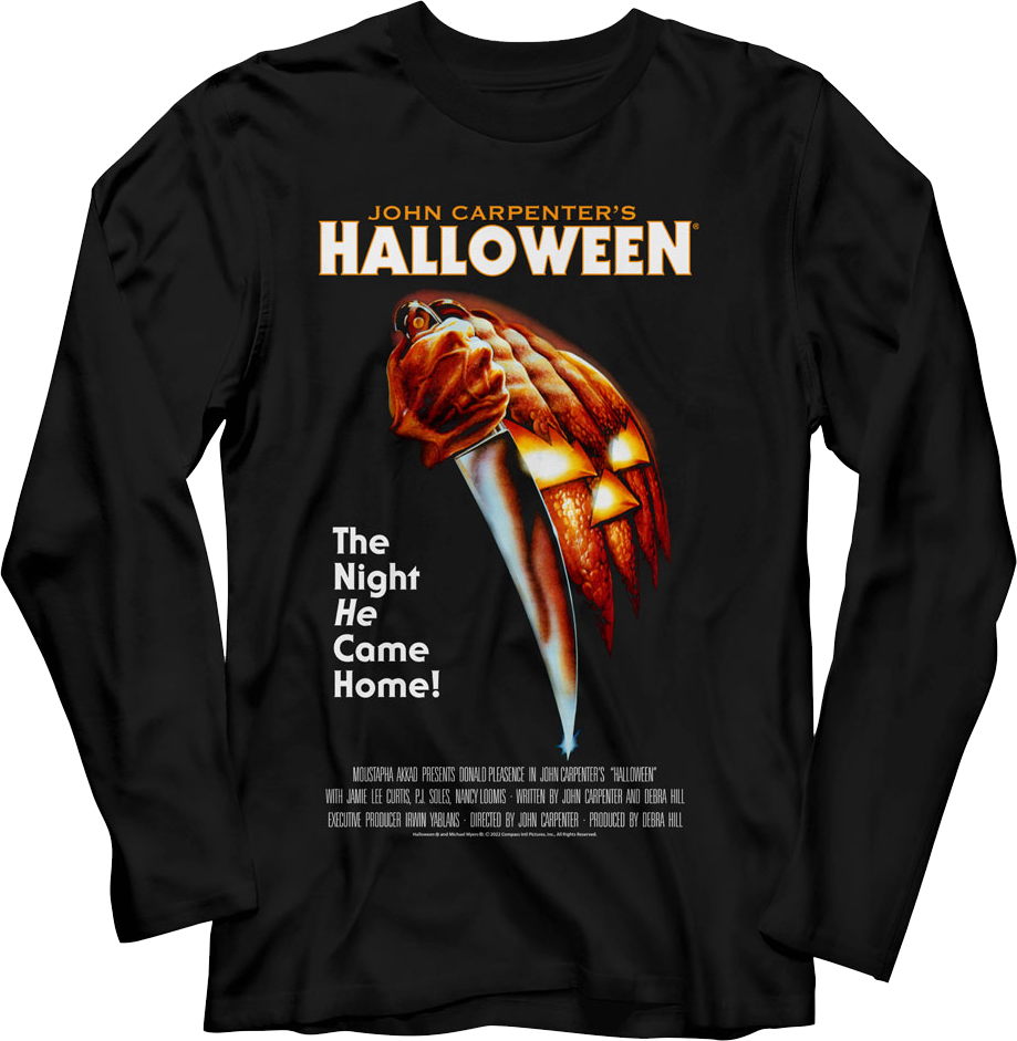 Classic Poster Halloween Long Sleeve Shirt