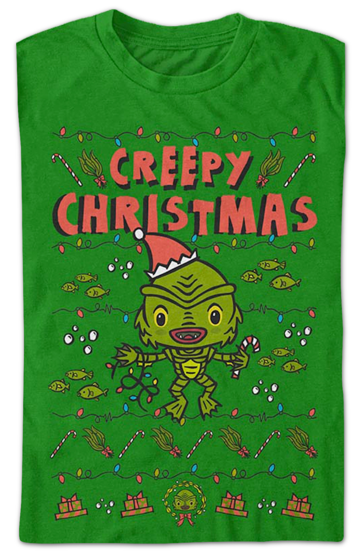 Creepy Christmas Creature From The Black Lagoon T-Shirt product image 2