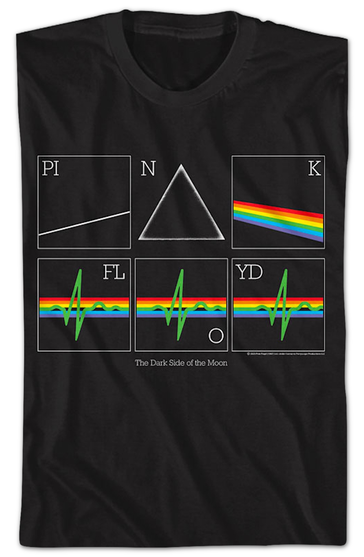 Dark Side of the Moon Heart Rate Pink Floyd T-Shirt product image 2