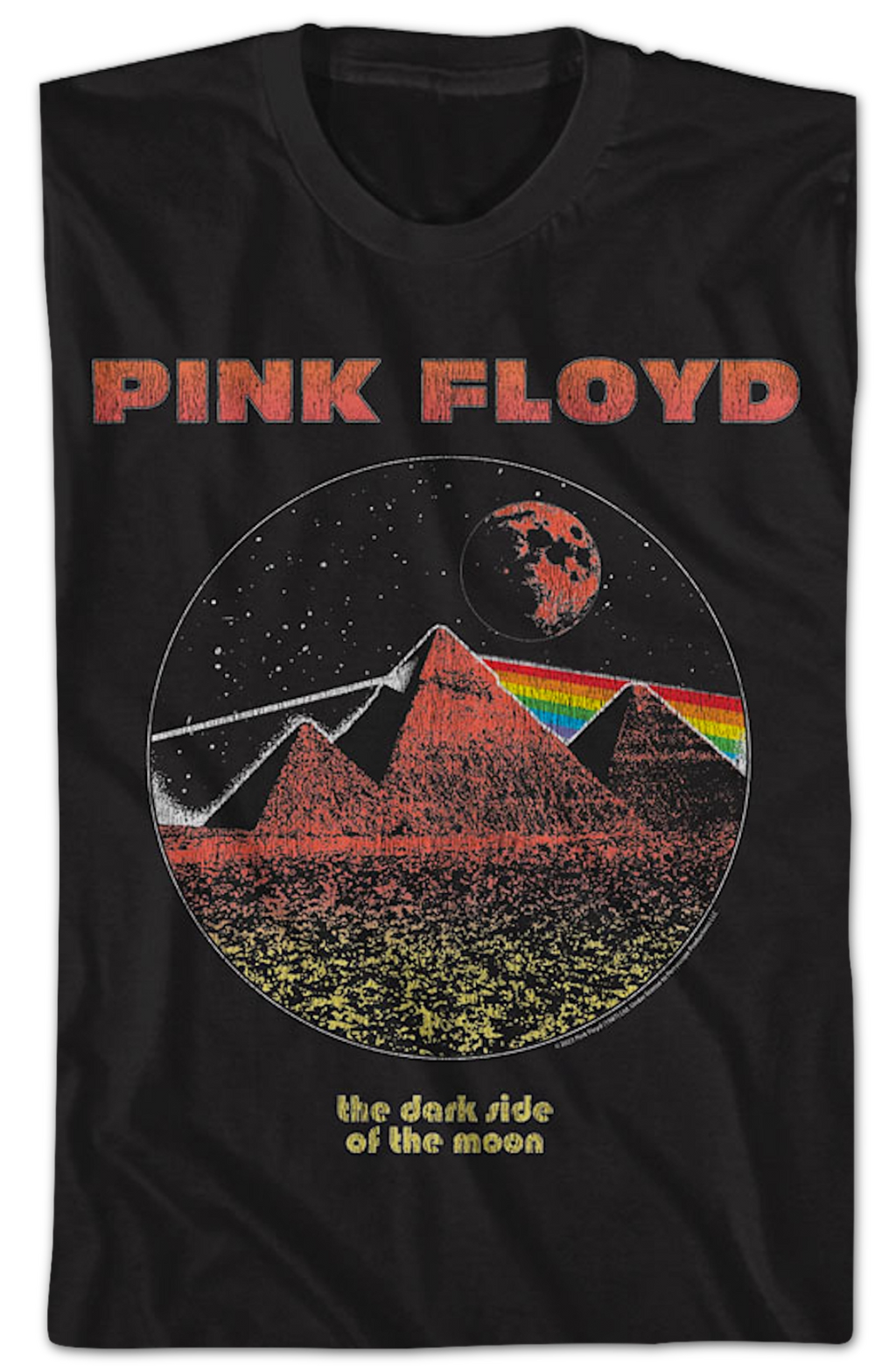 Dark Side of the Moon Pyramids Pink Floyd T-Shirt product image 2