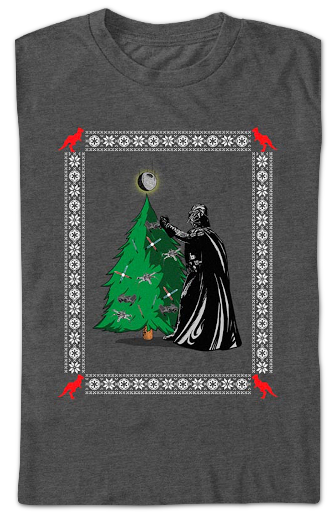 Darth Vader Christmas Tree Star Wars T-Shirt product image 2