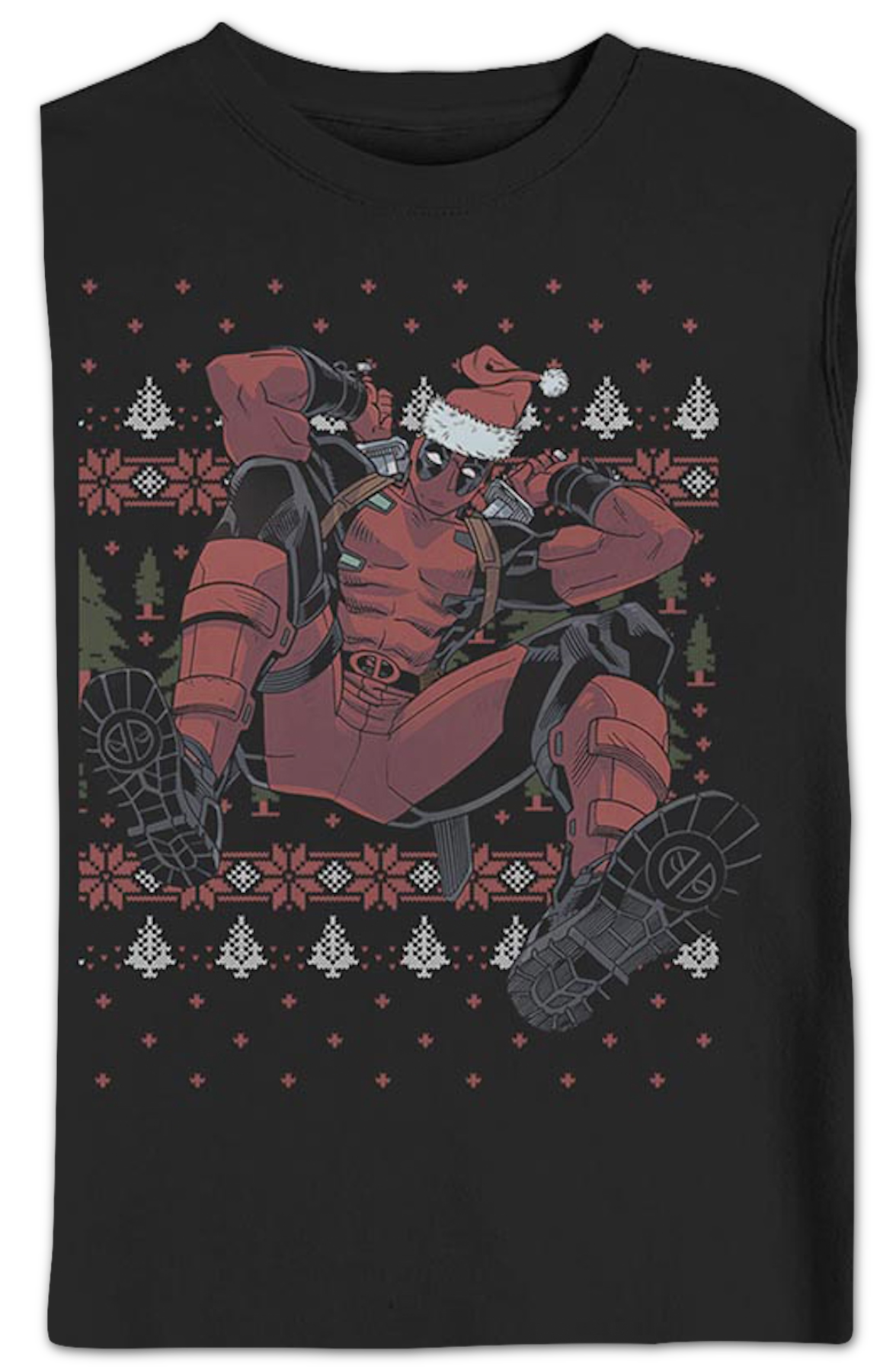 Deadpool Faux Ugly Christmas Sweater Marvel Comics product image 2