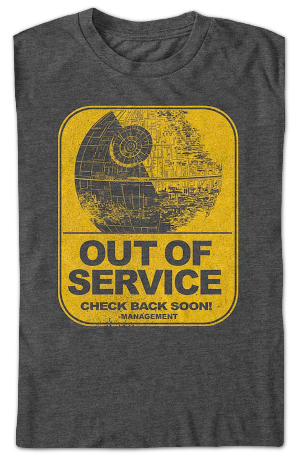 Death Star Out Of Service Wars T-Shirt product image 2