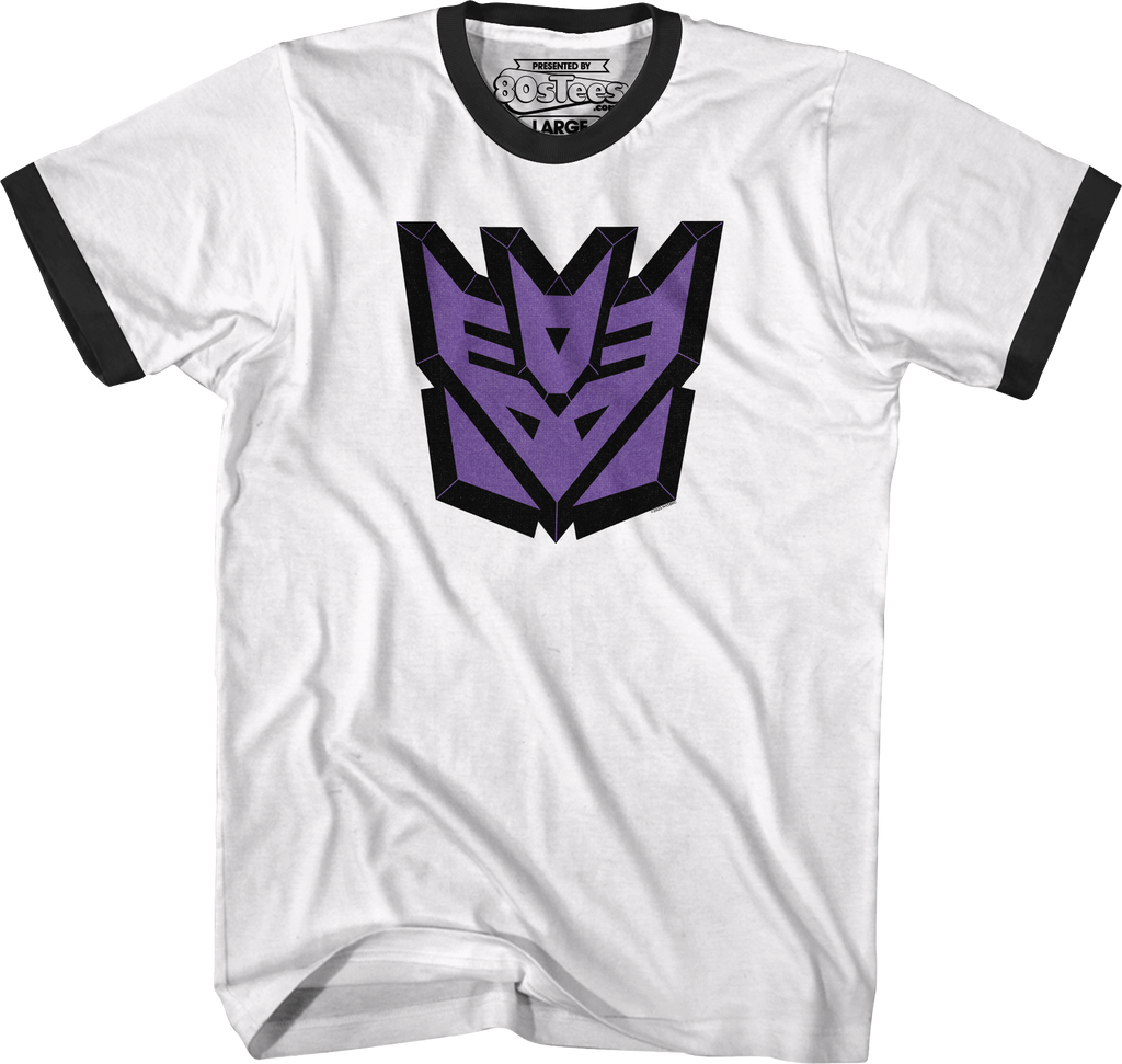 Decepticons Classic Logo Transformers Ringer Shirt product image 1