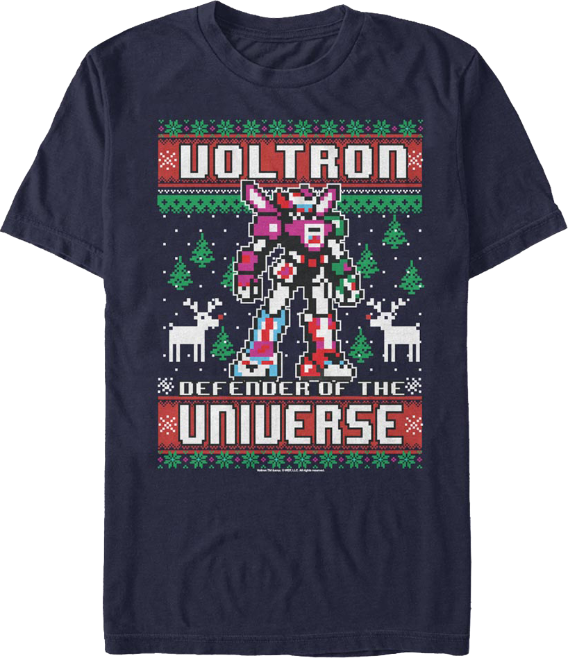 Defender of the Universe Faux Ugly Christmas Sweater product image 1