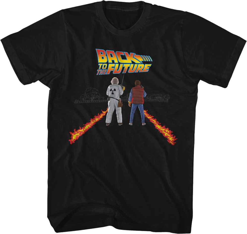 Doc And Marty Fire Streaks Back To The Future T-Shirt product image 1