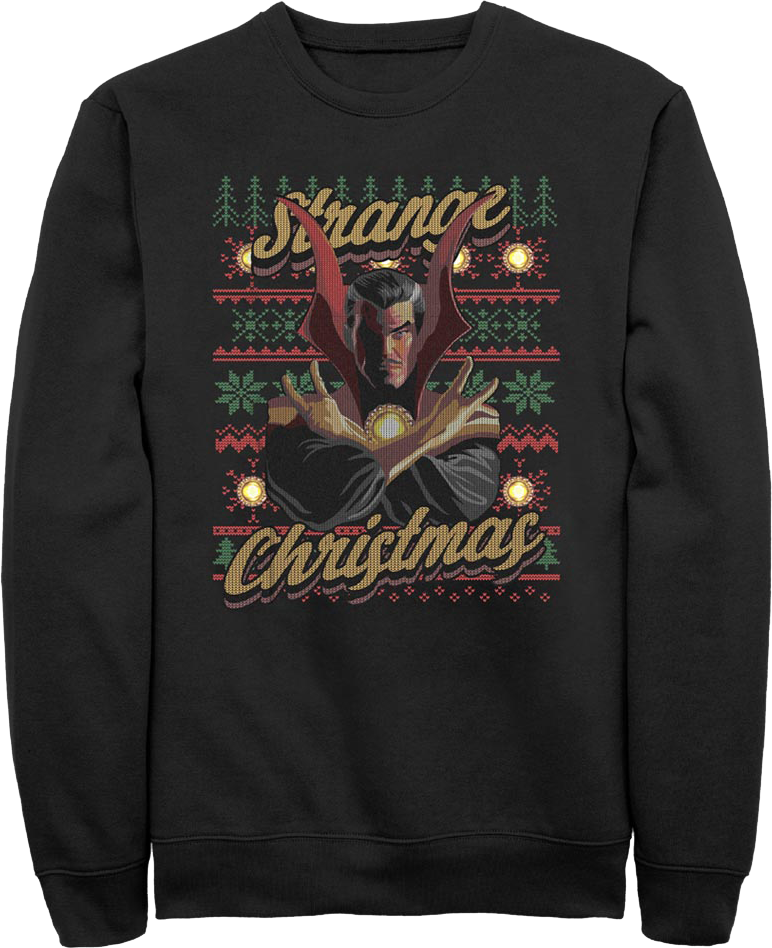 Doctor Strange Faux Ugly Christmas Sweater Marvel Comics product image 1
