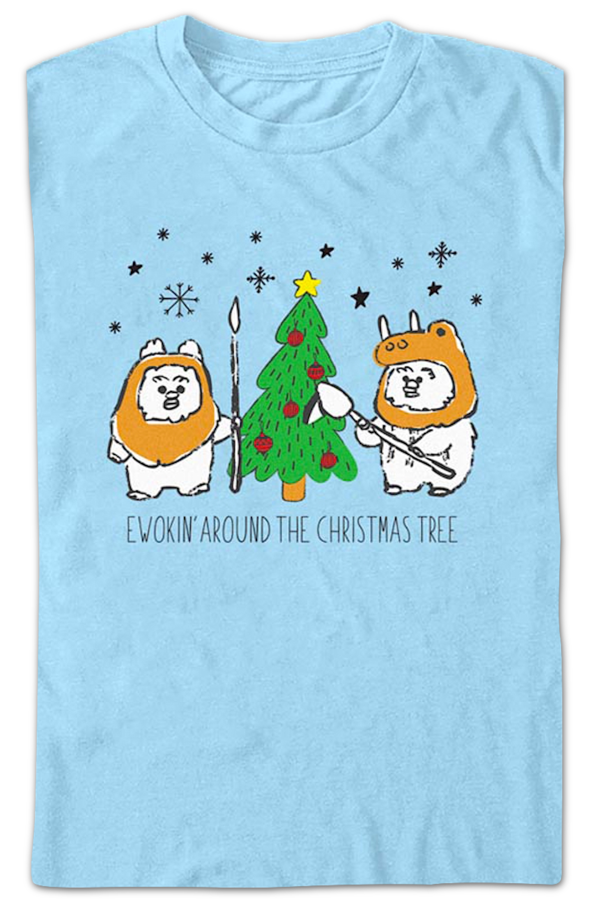 Ewokin' Around The Christmas Tree Star Wars T-Shirt product image 2