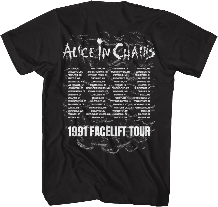 Facelift Tour Front & Back Alice In Chains T-Shirt product image 3