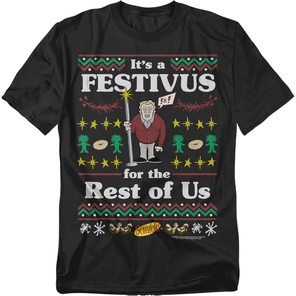 Faux Ugly Festivus Sweater Seinfeld T-Shirt product image 2